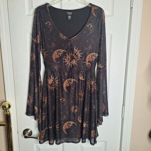 Ethereal Long Sleeve Celestial Dress